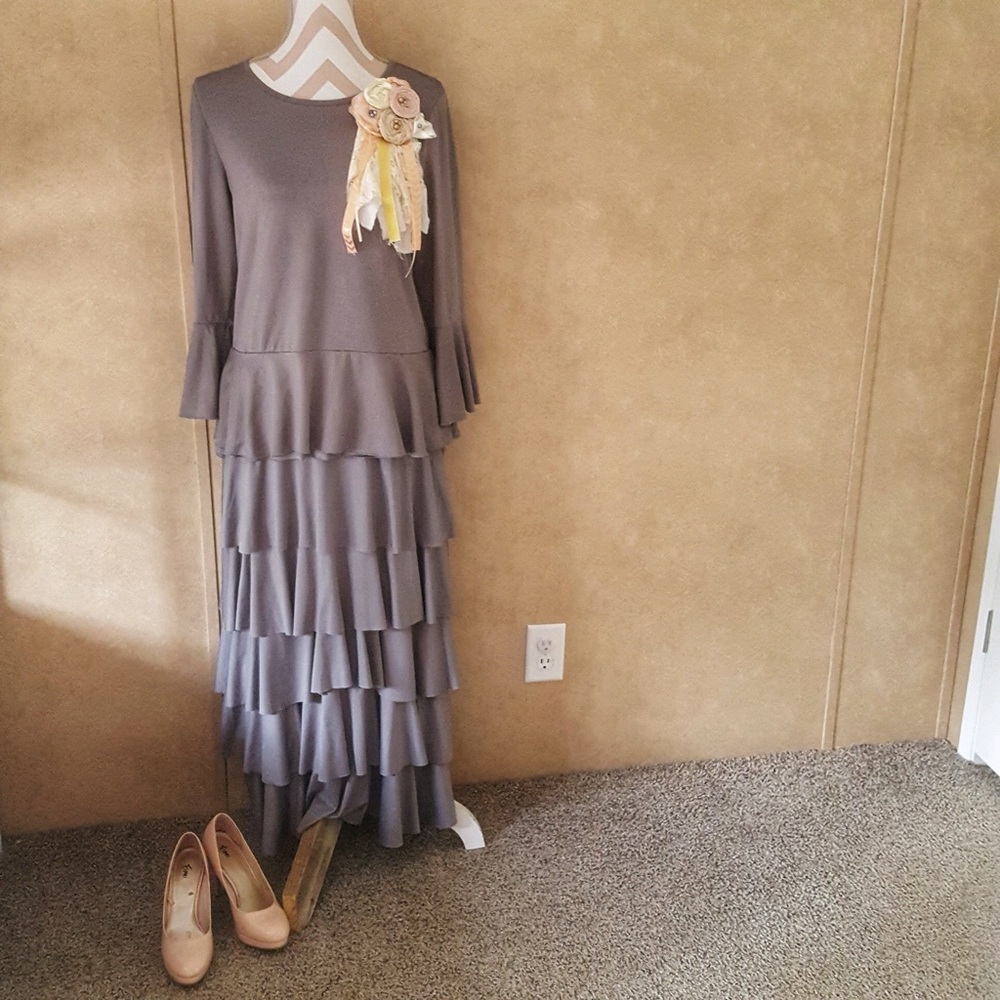 Ruffle top and ruffle skirt